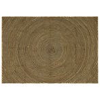 vidaXL Tapijt Natuurlijk en zwart 200 x 290 cm Jute, Maison & Meubles, Ameublement | Tapis & Moquettes, Verzenden