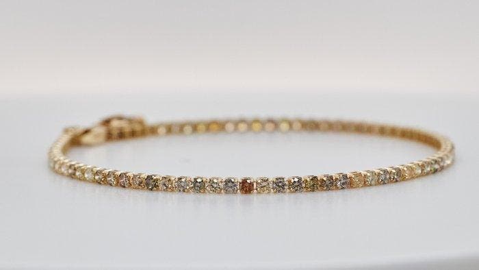 Zonder minimumprijs - Armband - 14 karaat Geel goud -, Handtassen en Accessoires, Armbanden