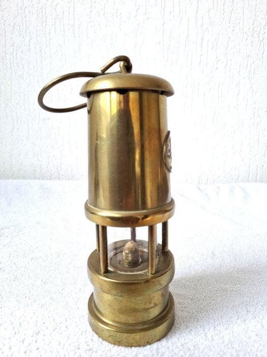 Vale Metal Spinners Hirwaun - Olielamp - Messing -, Antiquités & Art, Curiosités & Brocante