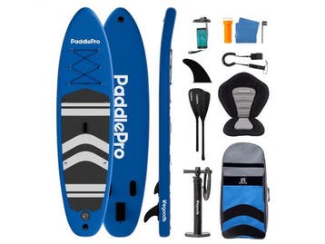 Veiling - LifeGoods PaddlePro SUP Board - met Zitje - 320x81, Watersport en Boten, Nieuw