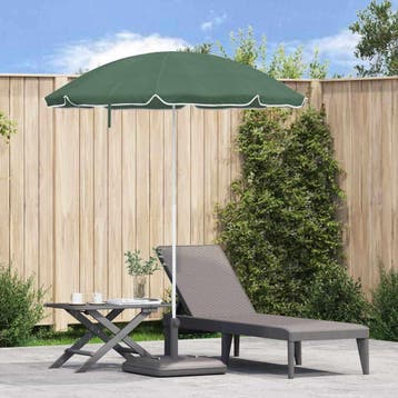 vidaXL Tuinparasol 170T polyester Groen, Verzenden, Nieuw