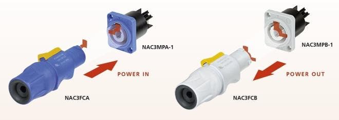 Neutrik Powercon stekker wit NAC3FCB, Doe-het-zelf en Bouw, Elektriciteit en Kabels, Ophalen of Verzenden
