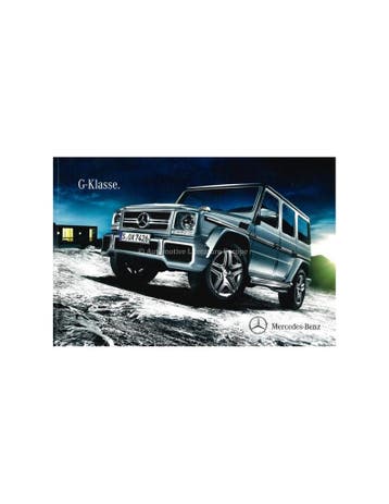 2012 MERCEDES BENZ G KLASSE BROCHURE DUITS