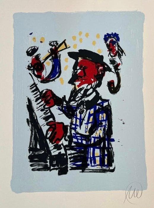 Markus Lüpertz (1941) - Konzert „Dorfkirche Isenbügel“, Antiquités & Art, Art | Objets design