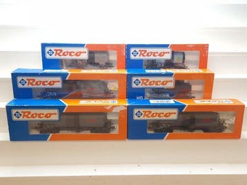 Roco H0 - 46197/46075/46701/46146 - Modeltrein goederenwagon