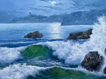 Mario Roig Vidal - 80 x 150 cm - Marea Nocturna contra los