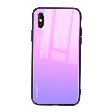 Xiaomi Redmi Note 9 Gradient Hoesje - TPU en 9H Glas -, Verzenden