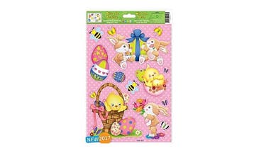 Raamstickers Pasen Haasjes-Kuikens, Hobby en Vrije tijd, Stickers en Plaatjes, Ophalen of Verzenden, Nieuw