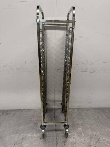 Chariot en acier inoxydable 16 x 1/1 GN gastronorm 173,5 cm, Verzenden