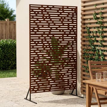 vidaXL Privacyscherm 100 x 50 x 180 cm weervast staal, Verzenden