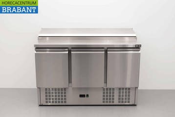 HCB RVS Saladette Saladiere Koelwerkbank 136,5 cm 230V, Zakelijke goederen, Ophalen of Verzenden, Nieuw in verpakking