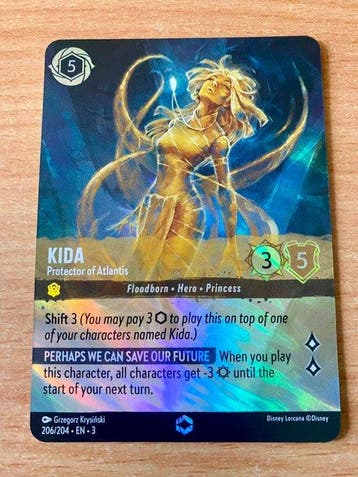 Ravensburger - 1 Card - Disney Lorcana - Kida 206/204 - EN -, Collections