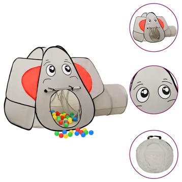 vidaXL Kinderspeeltent Olifant 174x86x101 cm grijs, Verzenden
