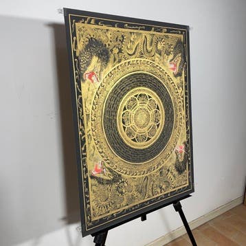 69x53 cm - Painting of Tibetan Tradition - Rare and Refined
