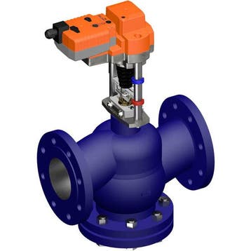Belimo Klepafsluiter 30mm Flens DN100 Kvs145 230VAC, Verzenden