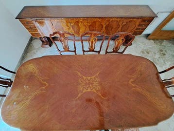 Eettafel (10) - Hout, Kersenhout, Knoesthout
