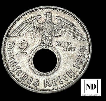Duitsland. 2 Mark 1939 - Alemania (Zonder minimumprijs)