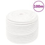 vidaXL Boottouw 14 mm 100 m polypropyleen volwit, Verzenden, Nieuw
