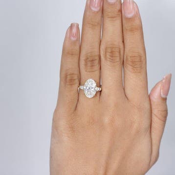 Verlovingsring - 14 karaat Geel goud - 5.37ct. tw. Diamant