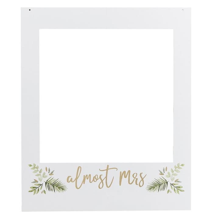 Photobooth Frame Almost Mrs 70cm, Hobby en Vrije tijd, Feestartikelen, Nieuw, Verzenden