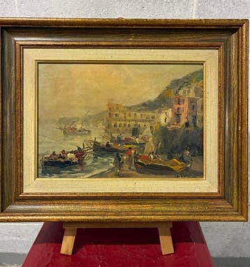 Francesco di Marino (1892-1954) - Spiaggia napoletana