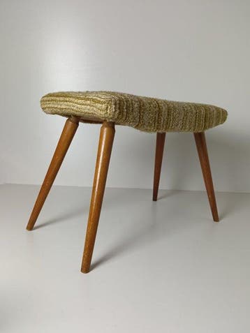 Voetenbank - Hout, Textiel