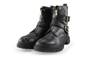 Muyters Biker boots in maat 40 Zwart, Verzenden, Zwart, Overige typen, Gedragen