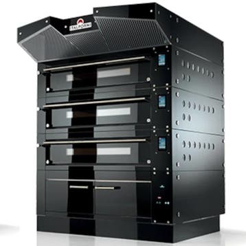 Modulaire Pizzaoven | BULL | Zwart | Elektrisch | 8x Ø30cm, Verzenden, Nieuw in verpakking