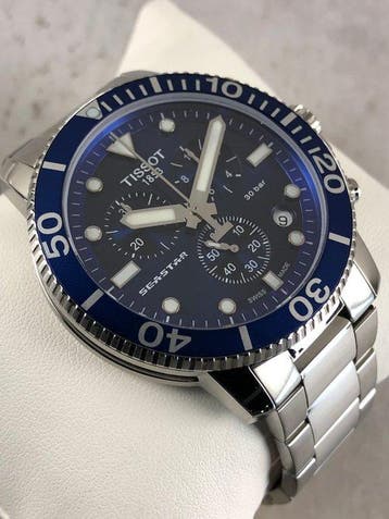 Tissot - Seastar 1000 Chronograph - Sans prix de réserve -, Bijoux, Sacs & Beauté, Montres | Hommes