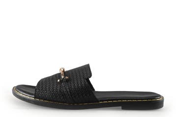 DSTRCT Slippers in maat 41 Zwart, Kleding | Dames, Slippers, Verzenden, Zwart, DSTRCT