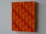 2026 - 36 oranje minimalistisch wandrelief