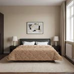 vidaXL Winter Duvet Taupe 200 x 220 cm Microvezel en Teddy, Verzenden, Nieuw