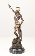 Figure - A BRONZE SCULPTURE OF DAVIDS VICTORY OVER GOLIATH