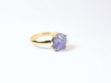 Tanzaniet Ring / rauw / nieuw- 3.08 g - (1)