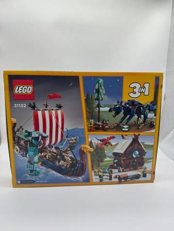 Lego Set - 31132 - Creator - Viking Ship with Midgard Snake, Nieuw