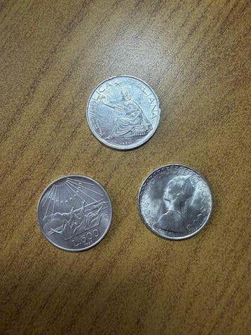 Italie, République 500 Lire Caravelle / Dante / Centenario