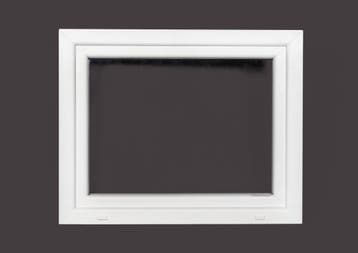 PVC raam draaikiep b100xh80 cm Wit, Gevelraam of Ruit, 80 tot 120 cm, 80 tot 120 cm, Nieuw
