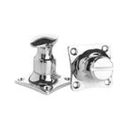 WC slot draaiknop glanzend nikkel - retro jaren 30 toilet..., Ophalen of Verzenden, Slot