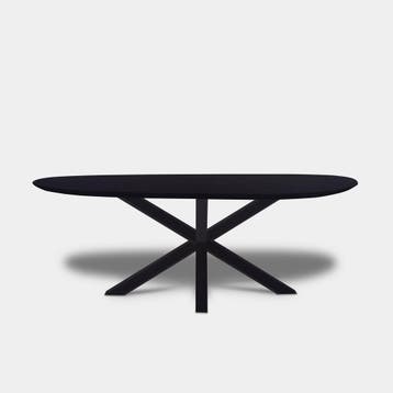 Tafel organisch eikenhout  Matrix Hout  300x125, Huis en Inrichting, Nieuw