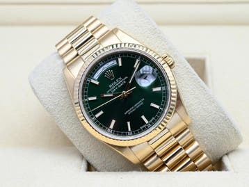 Rolex Day-Date Ref. 118238 Year 2000 (Box & Papers), Handtassen en Accessoires, Horloges | Heren, Ophalen of Verzenden, Zo goed als nieuw