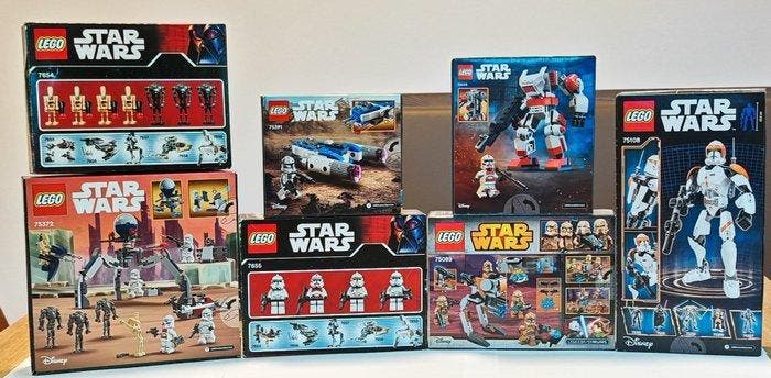 Lego Set - Star Wars - LEGO - Star Wars - 7 Sets Bundle:, Kinderen en Baby's, Speelgoed | Duplo en Lego