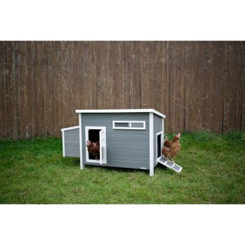 Kippenhok barney eco-stal van kunststof 137x73x83cm, ideaal