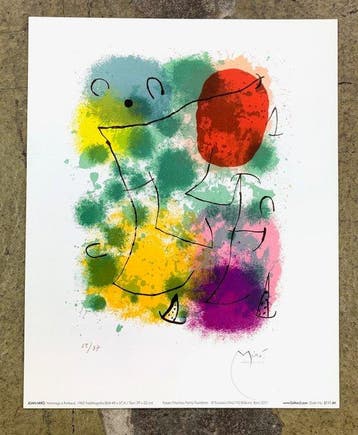 Joan Miro (1893-1983) - Hommage à Rimbaud - Artprint - 30 x