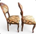 Stoel (2) - Hout, Fluweel