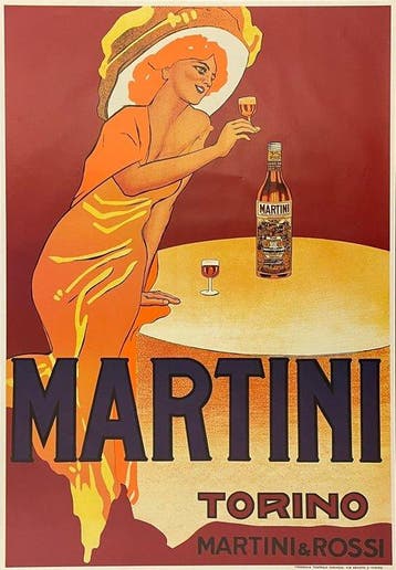 Marcello Dudovich - MARTINI & ROSSI - TORINO - Années 1980, Antiquités & Art