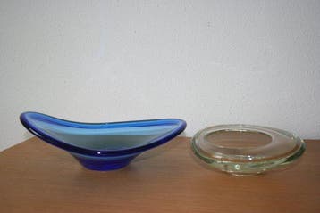 Holmegaard - Per Lütken - Schaal (2) - Selandia - Glas, Antiek en Kunst