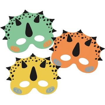 Dino Maskers Roars 6st, Verzenden, Nieuw