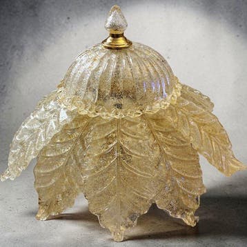 Plafonnier - artistique en verre de Murano avec or zecchino