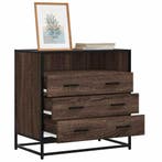 vidaXL Ladekast 70x41x70 cm bewerkt hout bruin eikenkleur, Verzenden, Nieuw