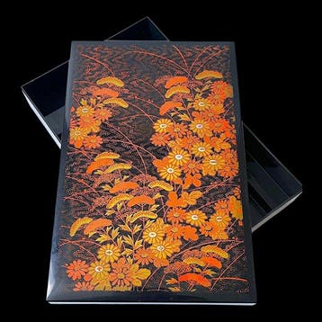 Japanese Aizu Lacquer () Writing Box  (Fubako) – Autumn